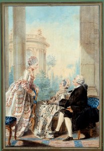 Monsieur und Madame de Saint Vast und Mademoiselle de Beauregard