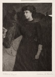 Die Dame und das Pferd, 1887 von Caroline Amelia Powell