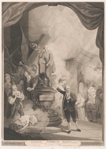 Garrick spricht die Jubiläumsode von Caroline Watson