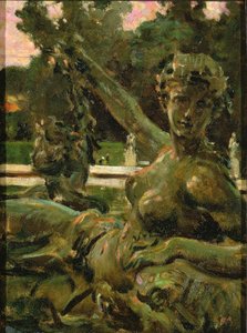 Nymphe und Amor, 1913 von Carroll Beckwith