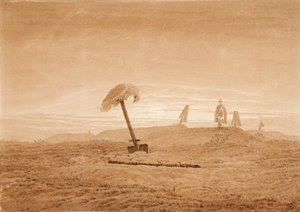 Landschaft mit Gräbern, ca. 1835-1837