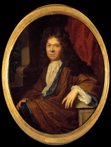 Porträt von Jean de la Bruyère (1645-1696), französischer Moralist. Gemälde zugeschrieben Caspar Netscher (1639-1684) 17. Jahrhundert