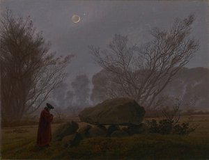 Ein Spaziergang in der Dämmerung von Caspar David Friedrich