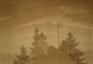 Kreuz in den Bergen von Caspar David Friedrich