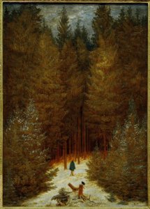Der Chasseur im Walde (Ein beschneiter Tannenwald, Tannenwald)