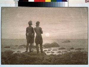 Zwei Männer am Meeresufer von Caspar David Friedrich