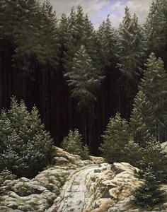 Früher Schnee von Caspar David Friedrich