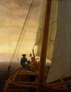 Auf dem Segler von Caspar David Friedrich