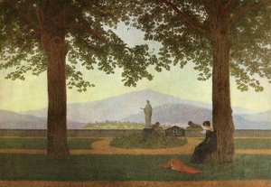 Gartenterrasse von Caspar David Friedrich