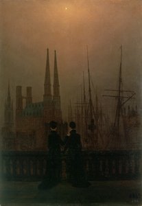 Hafen bei Nacht (Schwestern), ca. 1818-20