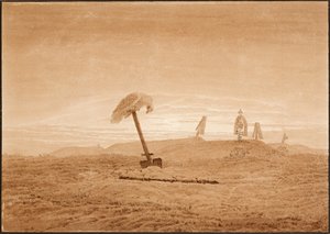 Landschaft mit Gräbern, ca. 1836