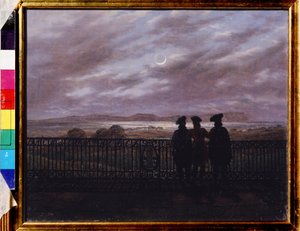 Die russischen Dichter Vassili Zhukovsky, Ivan Turgenev und Aleksandr Turgenev von Caspar David Friedrich