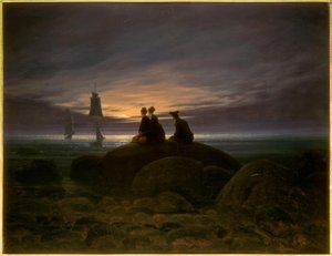 Mondaufgang am Meer