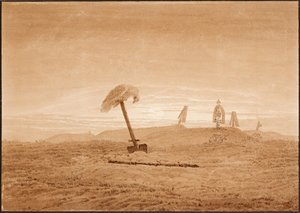 Landschaft mit Gräbern