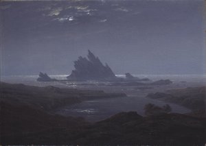 Felsiges Riff am Meer von Caspar David Friedrich
