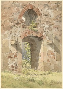 Ruine des Klosters vom Heiligen Kreuz, Meißen, 1824 von Caspar David Friedrich