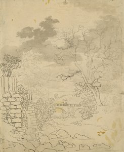 Bach mit einer Brücke, ca. 1799