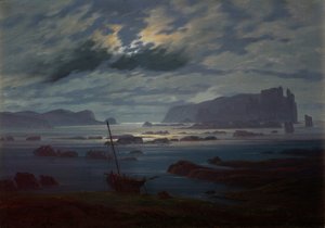 Die Nordsee im Mondlicht von Caspar David Friedrich