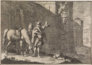 General Hans Georg von Arnim-Boitzenburg entkommt aus dem Gefängnis über eine Strickleiter, 1638