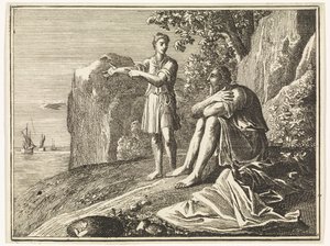 Der Knecht von Elia sieht eine kleine Regenwolke von Caspar Luyken