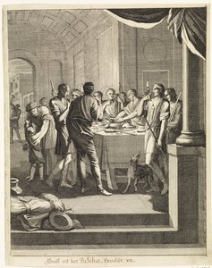 Israeliten essen Lamm von Caspar Luyken