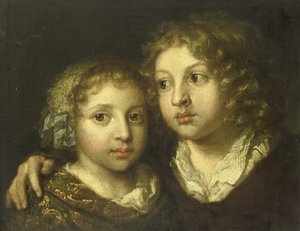 Eine Tochter und ein Sohn von Caspar Netscher