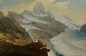 Blick von der Bänisegg über den Unteren Grindelwaldgletscher