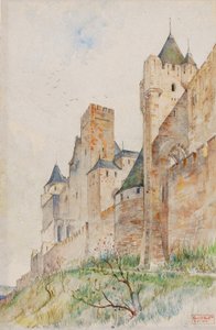 Zinnen von Carcassonne, Frankreich, 1913