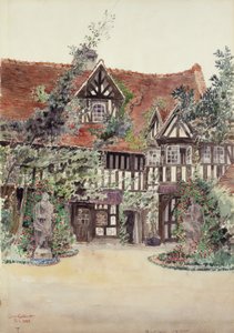 Der kleinere Hof, Hotel Guilleaume le Conquerant, Dives, Frankreich