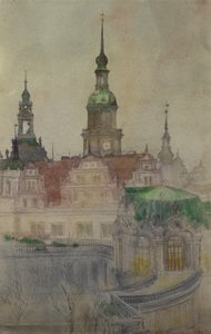Die Zwingertürme, Dresden, 1898