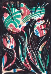 Lebendige abstrakte Blüten