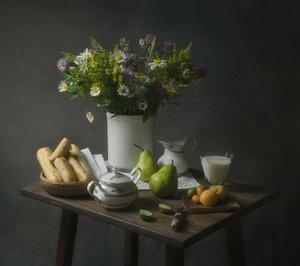 Rustikales Sommer Stillleben