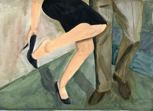 27.09.09 - Sie tanzten so heftig, dass sie ihre Schuhe ausziehen musste