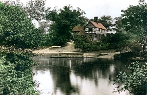 Der Fluss Dee in Chester, Cheshire, 1926