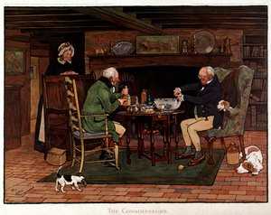 Kenner Zwei Engländer bereiten Punsch vor von Cecil Charles Windsor Aldin
