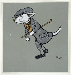 Weißer Fuchs, Gentleman - in „Merry Party“, ill. von Cécil Aldin, ed. Hodder & Stoughton, London von Cecil Charles Windsor Aldin