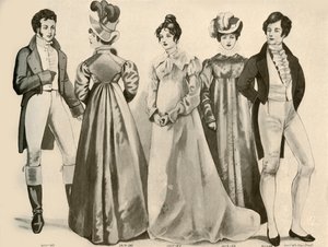 Kleidung von 1812-1828, 1907 von Cecil W. Trout