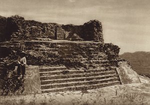 Mexiko: Tepoztlan, Ruine des Tempels El Tepoztecatl