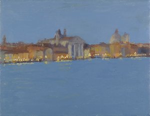 Sommernacht fällt auf die Zattere, Venedig