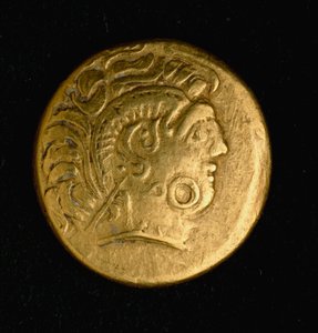 Keltische Kunst: Statere der Sequani, Goldmünze. 3.-2. Jahrhundert v. Chr. Paris, B.N.