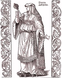 Ein Bauer aus Ischia - Italienische Tracht im 17. Jahrhundert von Cesare (after) Vecellio