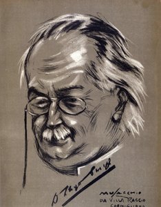 David Lloyd George (1863-1945), britischer Politiker. Karikatur von Cesare Musacchio (geboren 1882)