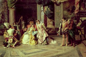 Galileo am Hof von Isabella, 1878