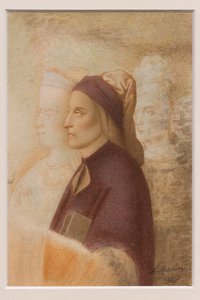Porträt von Dante, von Cesare Mussini, um 1844 von Cesare Mussini