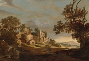 Landschaft mit der Reise nach Emmaus
