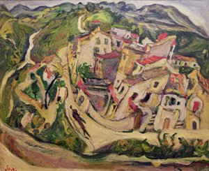Häuser in Cagnes, 1923 von Chaim Soutine