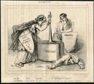 Illustration von Cham (1819-1879) in Le Charivari