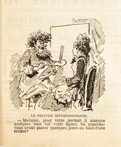 Madam, für Ihr Porträt fehlen ein paar Töne in Ihrem Gesicht..., 1877 von Cham