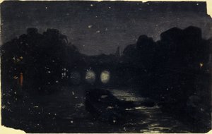 Effet de nuit sur les bords de la Seine, ca. 1870