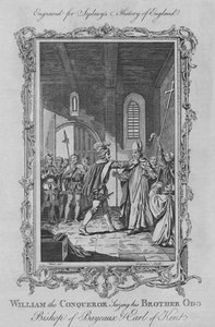 Wilhelm der Eroberer ergreift seinen Bruder Odo, Bischof von Bayeux und Earl of Kent, 1773